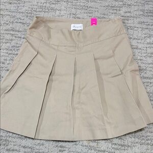 The Children's Place Beige Pleated Skater Skirt